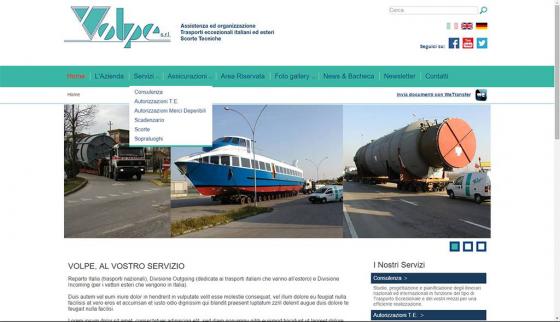 Volpe Trasporti eccezionali - Home-page Volpe Trasporti eccezionali - Home-page